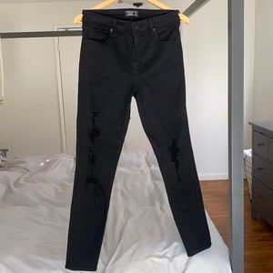 Abercrombie Ripped High Rise Super Skinny Jeans 8 Long